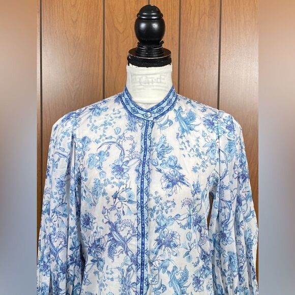 Alice and Olivia Blouson Sleeve Top size M - Picture 7 of 16